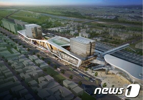 본문 이미지 - 광주송정역복합환승센터 조감도/사진제공=광주시 © News1 