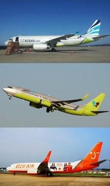 본문 이미지 - 에어부산, 진에어, 제주항공 여객기&#40;위에서 부터&#41;© News1 