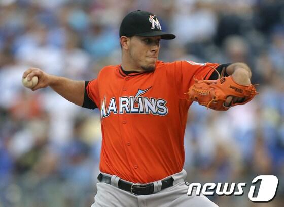 본문 이미지 - 마이애미 말린스 호세 페르난데스.ⓒ AFP=News1
