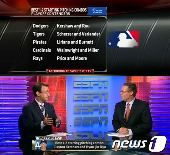 본문 이미지 - 지난달 31일 ESPN 스윗 스팟TV 캡처.© News1  