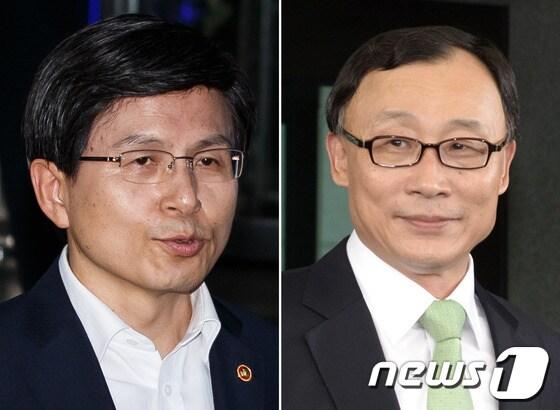 본문 이미지 - 황교안 법무부 장관&#40;왼쪽&#41;과 채동욱 검찰총장./뉴스1 © News1 유승관, 안은나 기자