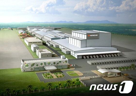 본문 이미지 - 한국타이어 인도네시아 공장 조감도(자료제공=한국타이어)© News1  