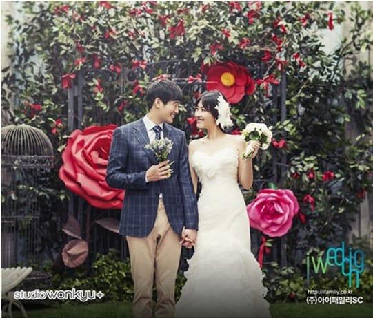 본문 이미지 - 정성윤-김미려 웨딩화보(아이웨딩 제공). © News1