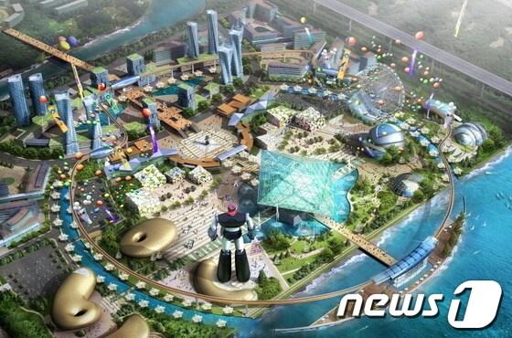 본문 이미지 - 로봇랜드 조감도. 사진 제공=인천시.© News1  