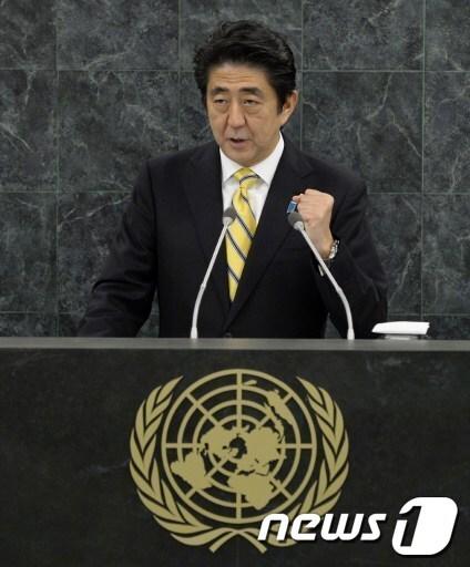 본문 이미지 - 아베 신조 일본 총리 © AFP= News1  