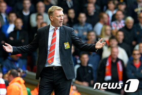 본문 이미지 - 위기의  데이비드 모예스 맨유  감독. © AFP=News1