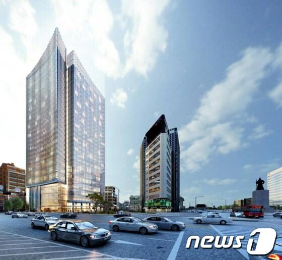 본문 이미지 - 포시즌 호텔 서울 조감도 (사진=미래에셋자산운용 제공) © News1  