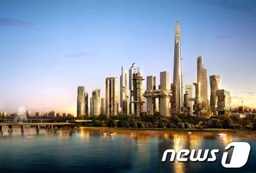 본문 이미지 - 서울 용산국제업무지구 조감도© News1 