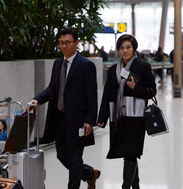 본문 이미지 - 삼성가 둘째딸 이서현(제일모직 패션부문 사장) 김재열(제일기획 사장) 부부의 모습. 2014.1.10/뉴스1 ⓒ News1