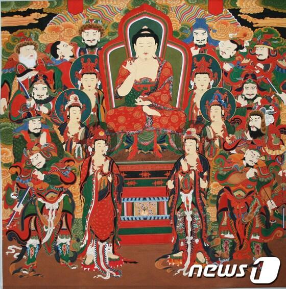 본문 이미지 - 한민정의 약사여래후불도© News1 