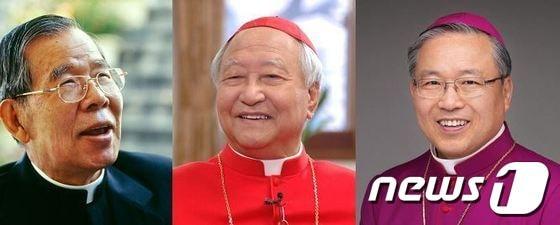 본문 이미지 - 고 김수환 추기경, 정진석·염수정 추기경.(사진 왼쪽부터)© News1  
