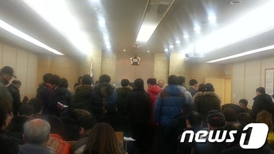 본문 이미지 - 자료사진. 수도권 지방법원의 경매법원 모습./사진 제공=지지옥션ⓒ News1