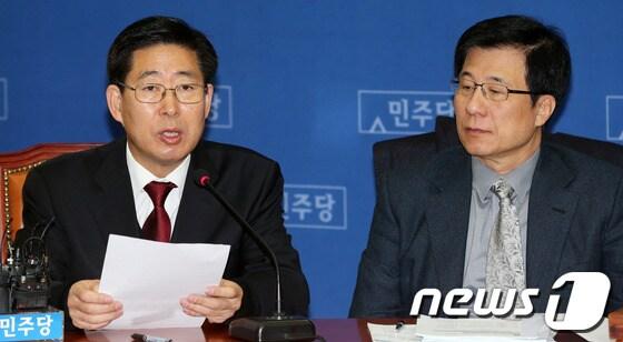 본문 이미지 - 민주당 양승조 최고위원. 2014.1.15/뉴스1 © News1   오대일 기자