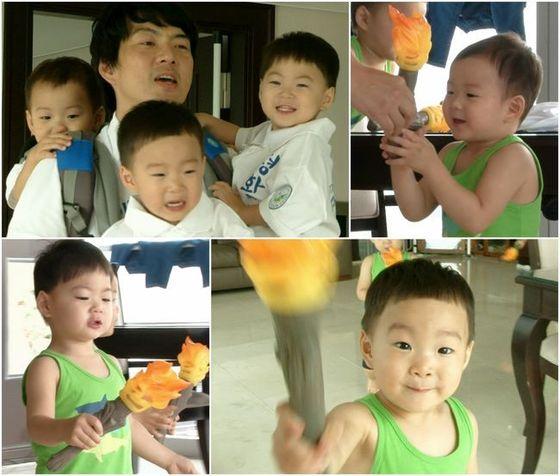 본문 이미지 - 송일국과 삼둥이의 성화봉송 뒷이야기가 공개된다. ⓒ News1