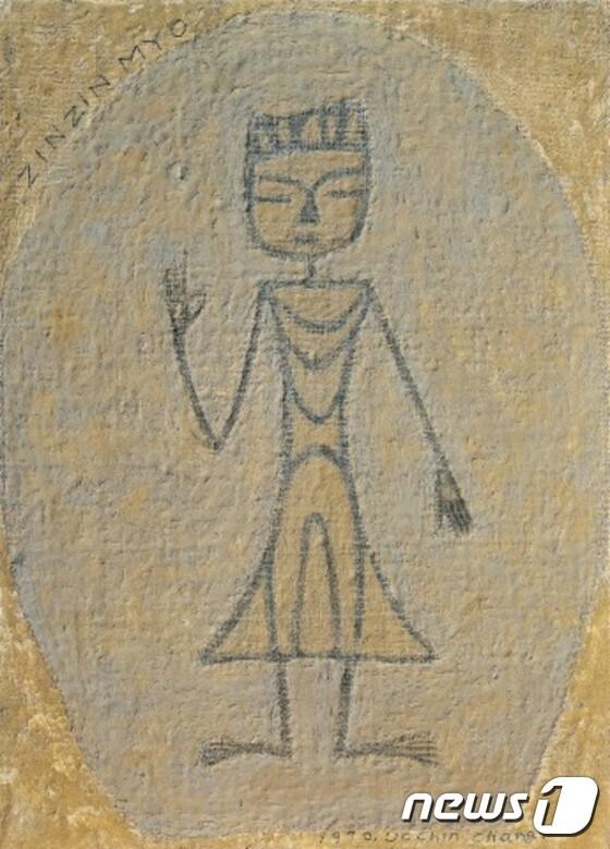 본문 이미지 - 장욱진 '진진묘'. (서울옥션) ⓒ News1