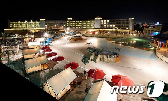 본문 이미지 - 블루원리조트의 글램핑빌리지. ⓒ News1