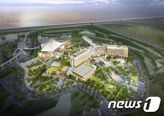 본문 이미지 - 인천 영종도 &acute;파라다이스시티&acute; 조감도. ⓒ News1