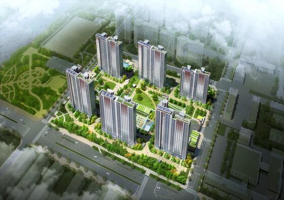 본문 이미지 - '창원 가음 꿈에그린' 조감도/자료제공=한화건설 ⓒ News1