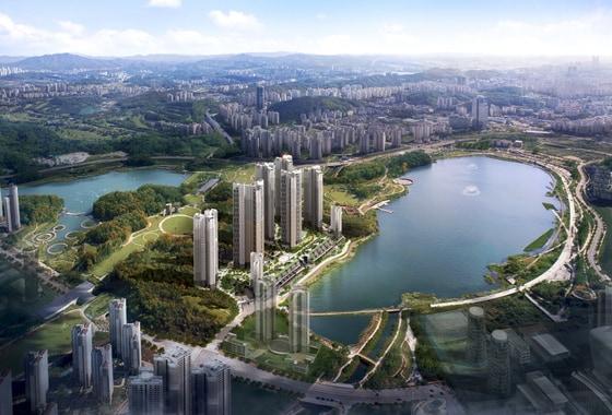 본문 이미지 -  '힐스테이트 광교' 조감도 ⓒ News1