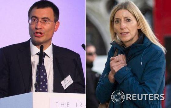 본문 이미지 - 영국의 억만장자 헤지펀드 매니저 크리스 혼(좌)과 그의 아내  제이미 쿠퍼-혼 ⓒ로이터=News1