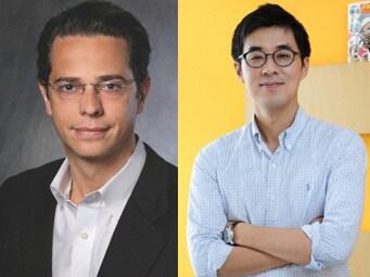 본문 이미지 - 넥슨 일본법인 오웬 마호니 대표와 국내법인 박지원 대표© News1 