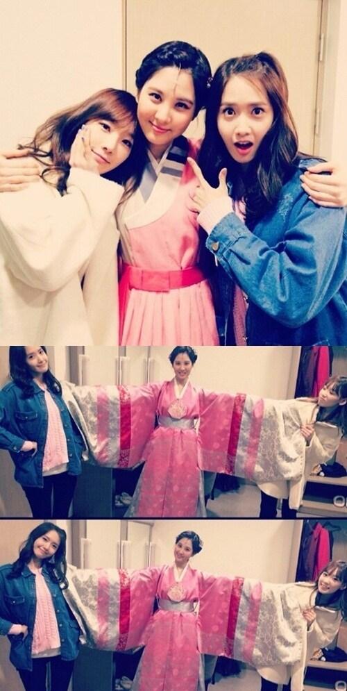 본문 이미지 - '태연 윤아 서현 응원'.© News1   