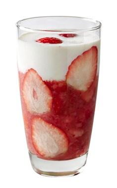 본문 이미지 - 망고식스에서 선보인 '딸기라떼'© News1  