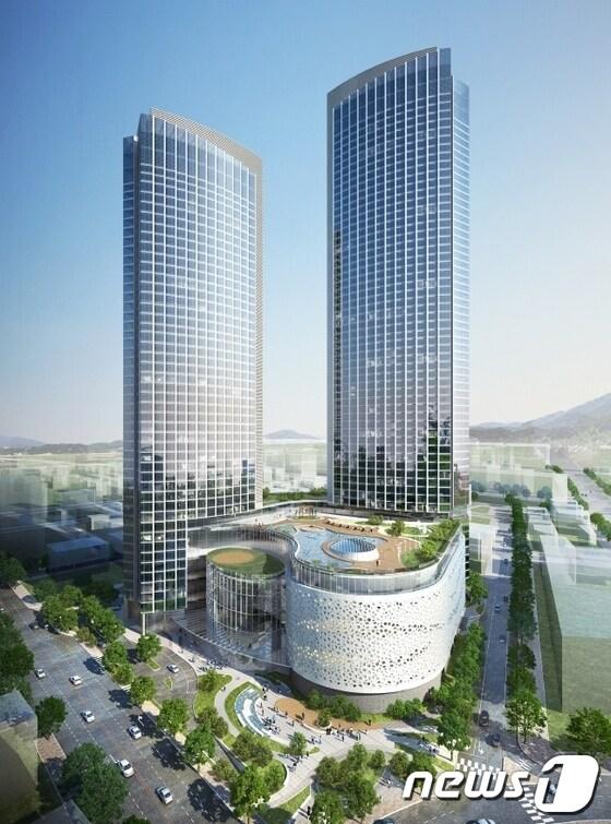 본문 이미지 - 드림타워 투시도(제주도 제공)© News1   이상민 기자