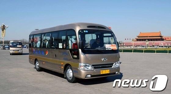 본문 이미지 - 현대차, '카운티 버스' 40대 中 양회 제공(현대차 제공)© News1  