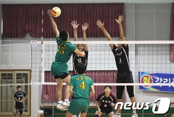 본문 이미지 - 전남 강진군이 14일부터 20일까지 강진 국민체육센터등에서 2014춘계 전국 남녀중고배구연맹전을 개최한다. © News1 