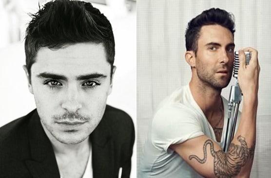 본문 이미지 - 배우 잭 에프론(왼쪽)과 마룬파이브의 애덤 리바인(잭 에프론, 애덤 리바인 페이스북). © News1  