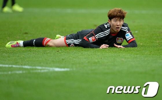 본문 이미지 - 레버쿠젠의 손흥민. © AFP=뉴스1