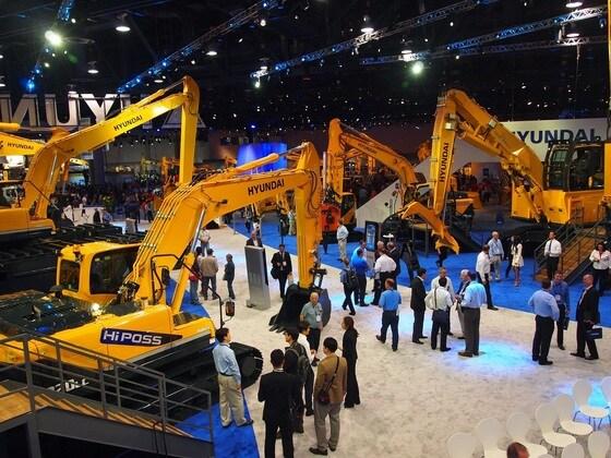 본문 이미지 - 4일(현지시각)부터 8일까지 미국 라스베이거스에서 열리는 '콘엑스포 2014' 현대중공업 전시장 모습. (현대중공업 제공)© News1  