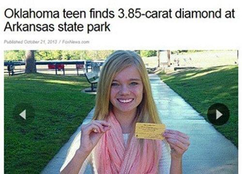 본문 이미지 - '10대 소녀 다이아몬드 횡재'.© News1  