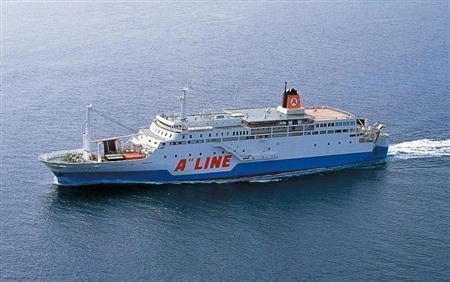 본문 이미지 - 침몰한 세월호가 일본에서 운항할 때의 모습 © 마루에페리 