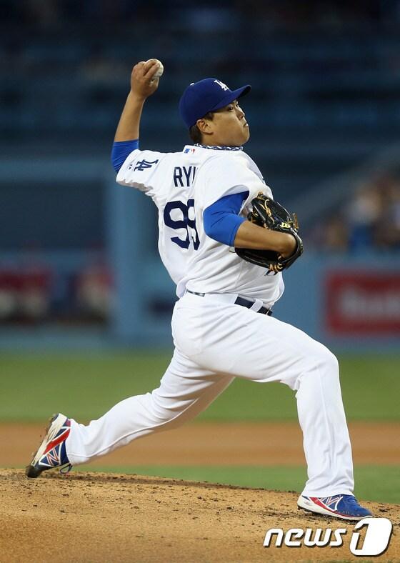 본문 이미지 - 류현진(27·LA 다저스). © AFP=News1
