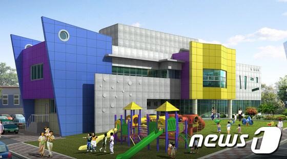 본문 이미지 - 속초해양산업단지 희망직장어린이집 청사진(사진제공=속초시)2014.5.12/뉴스1 © News1   엄용주 