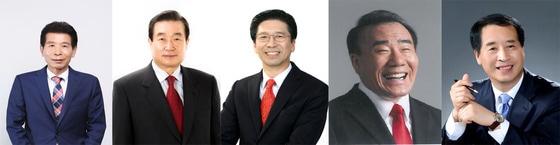 본문 이미지 - 광주시교육감 후보. 왼쪽부터 김영수, 양형일, 윤봉근, 장휘국, 김왕복 후보© News1 