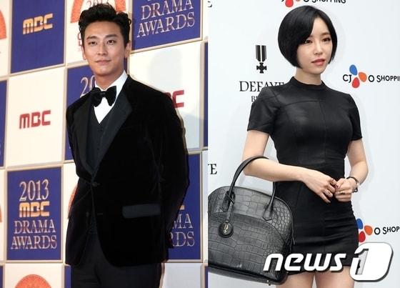 본문 이미지 - 9일 열애 사실을 공식적으로 인정한 배우 주지훈(좌), 브라운아이드걸스 가인 © News1 