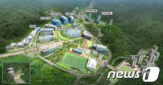본문 이미지 - UNIST의 ‘연구 공간 확충 임대형 민자사업(2단계 BTL)’ 조감도 © News1  