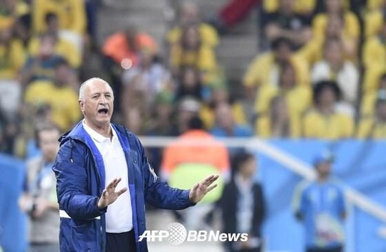 본문 이미지 - 브라질 축구대표팀의 루이스 펠리페 스콜라리 감독. © AFPBBNews=News1 