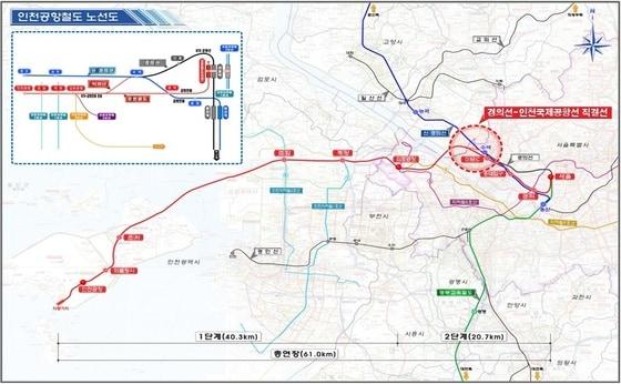 본문 이미지 - 인천국제공항선~경의선 직결선 / 그래픽=국토부 © News1 