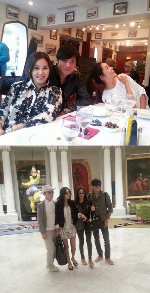 본문 이미지 - 배우 이혜영이 장동건 고소영과 함께 한 니스 여행 사진을 공개했다. © 이혜영 인스타그램 