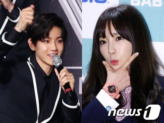 본문 이미지 - 태연 백현 열애설에 대해 소속사 SM엔터테인먼트 측이 공식입장을 밝혔다. © News1