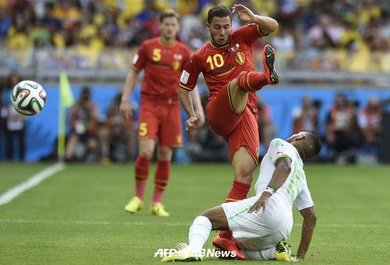 본문 이미지 - 벨기에 대표팀 에이스 에당 아자르. © AFP BBNews=News1  