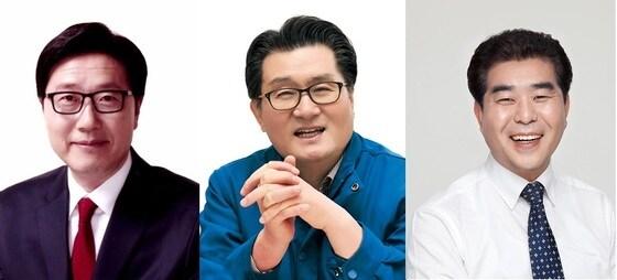 본문 이미지 - 왼쪽부터 이정호(새누리당), 유종필(새정치민주연합), 이승헌(통합진보당) 후보. ©뉴스1  