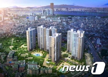 본문 이미지 - '상도파크자이' 조감도/제공=GS건설© News1 