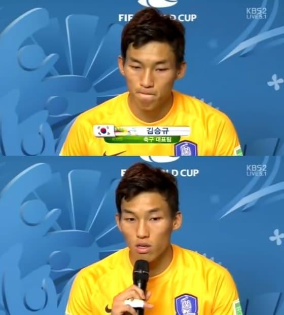 본문 이미지 - 벨기에전 김승규 인터뷰 © KBS2 월드컵 중계 캡처 