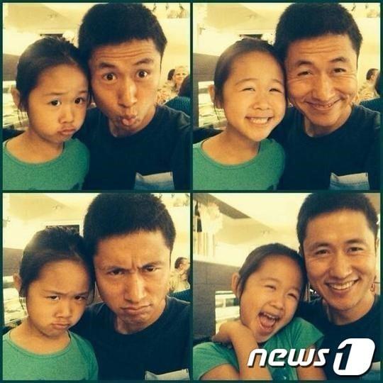 본문 이미지 - 이영표가 자신과 쏙 빼닮은 딸 이나엘 양을 공개했다. © 이영표 트위터    김기윤 기자