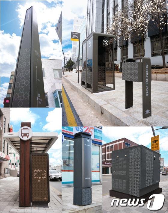 본문 이미지 - 2014 대한민국 경관대상 공공디자인부문에서 우수지역으로 뽑힌 춘천시 금강로 일대 디자인 거리.  &#40;사진제공=춘천시&#41; 2014.7.10/뉴스1 © News1 황준 기자  